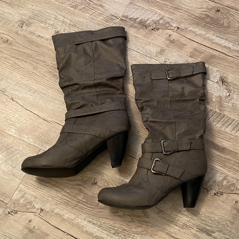 Blue Suede Shoes Tall Boots